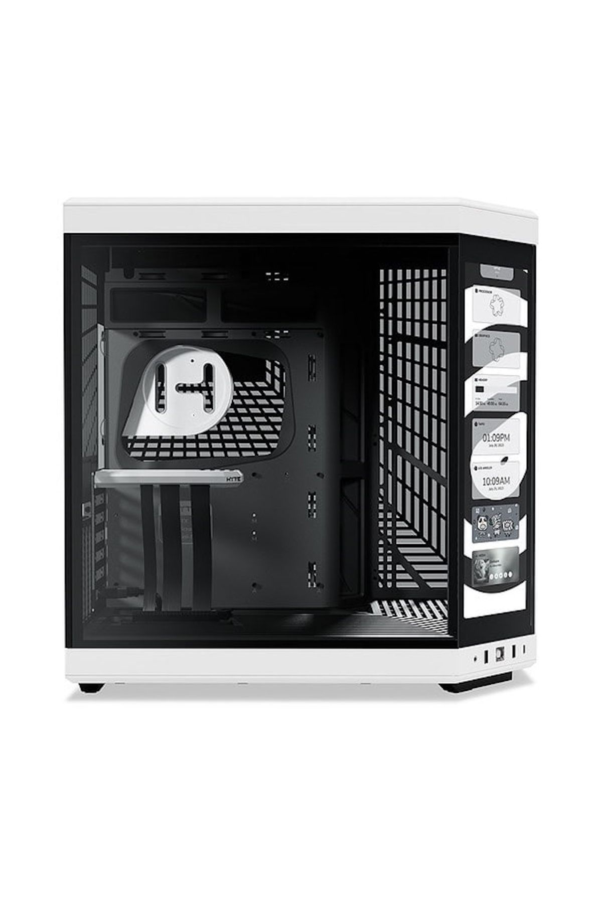 Hyte Y70 Touch Panda Temperli Cam USB 3.2 E-ATX Dual Chamber Mid Tower Ekranlı Gaming Kasa