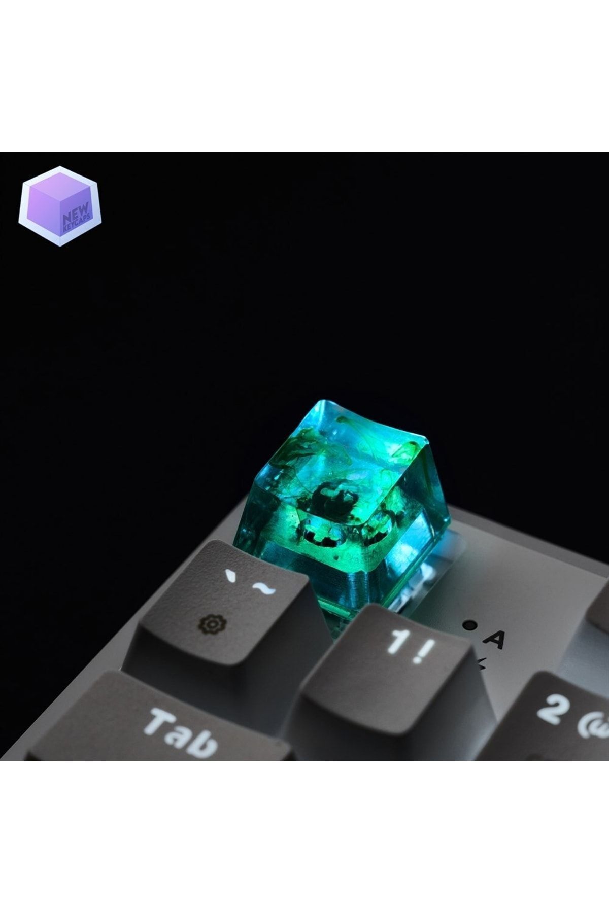 New Keycaps Yeşil Detaylı Tasarım Esc Mekanik Klavye Tuşu Artisan Keycaps