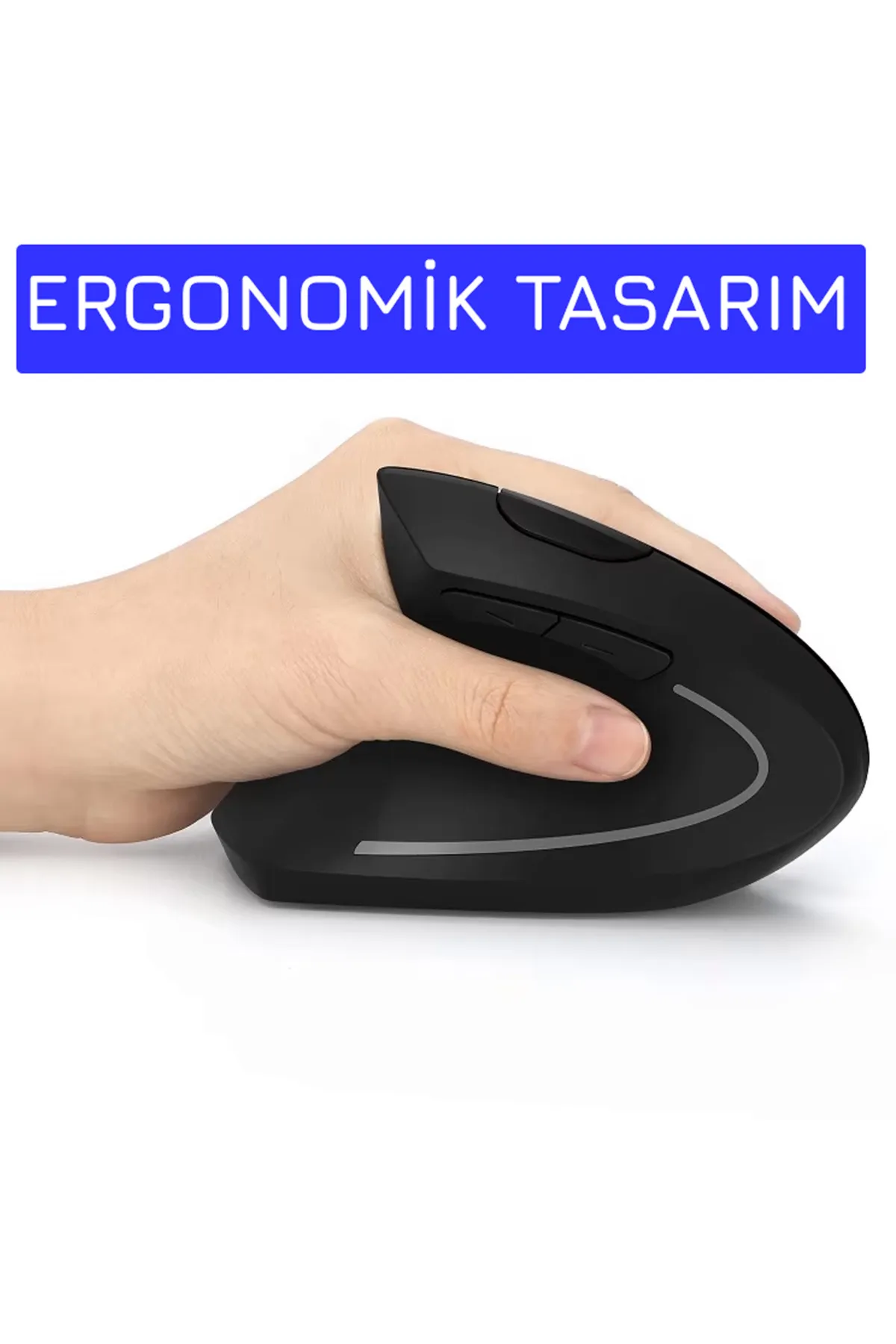 UpWay Yeni Nesil Kablosuz Ergonomik Dikey Mouse 800/1200/1600DPI