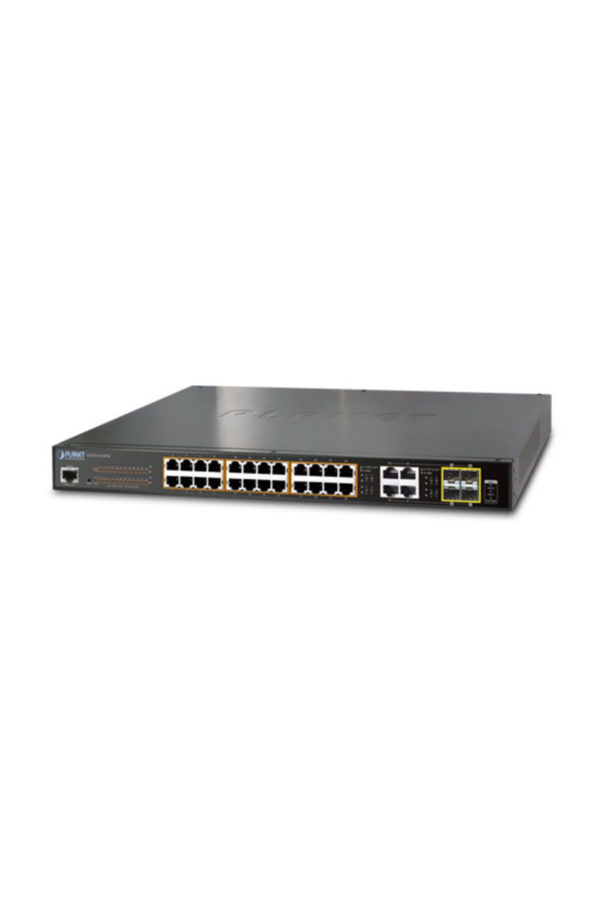 Planet Yönetilebilir Gigabit PoE Switch (Managed Gigabit PoE Switch)<br>24-Port 10/100/1000Base-T IEE