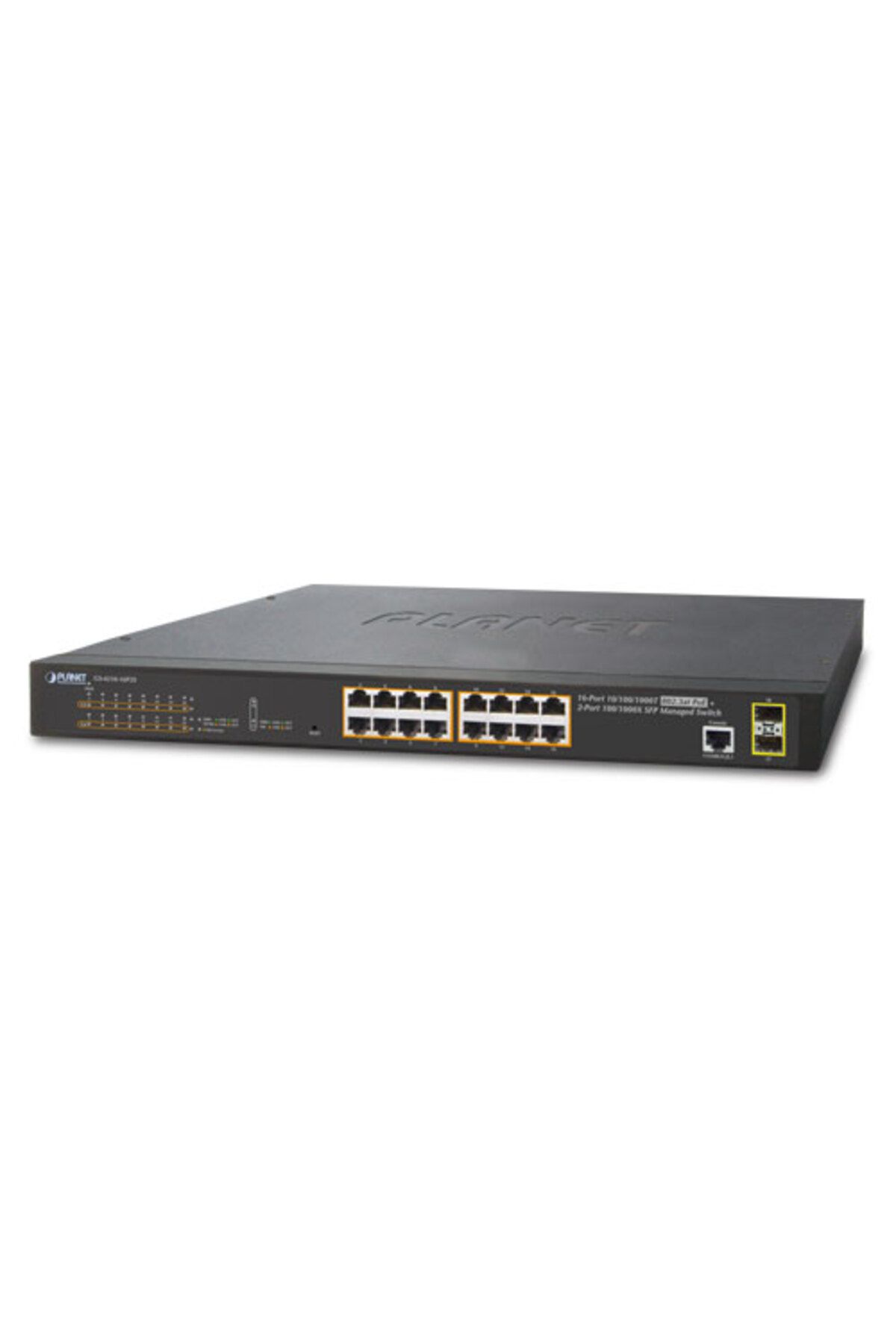 Planet Yönetilebilir Gigabit Switch (Managed Gigabit Switch)<br>16-Port 10/100/1000T 802.3at/af PoE+