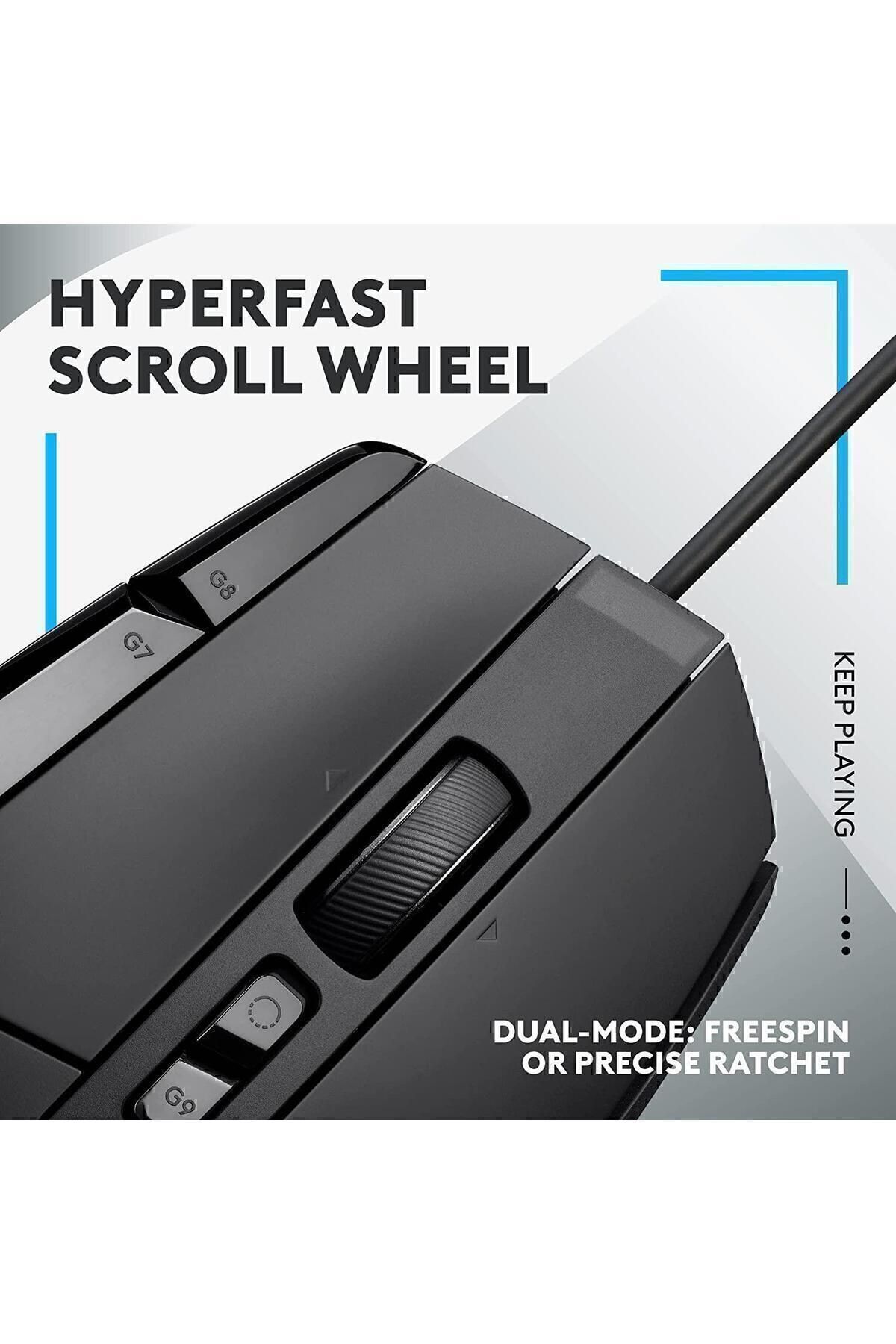 Logitech ynsx G502 X Kablolu HERO 25K Sensörlü Yüksek Performanslı Oyuncu Mouse - Siyah trendy 1021572