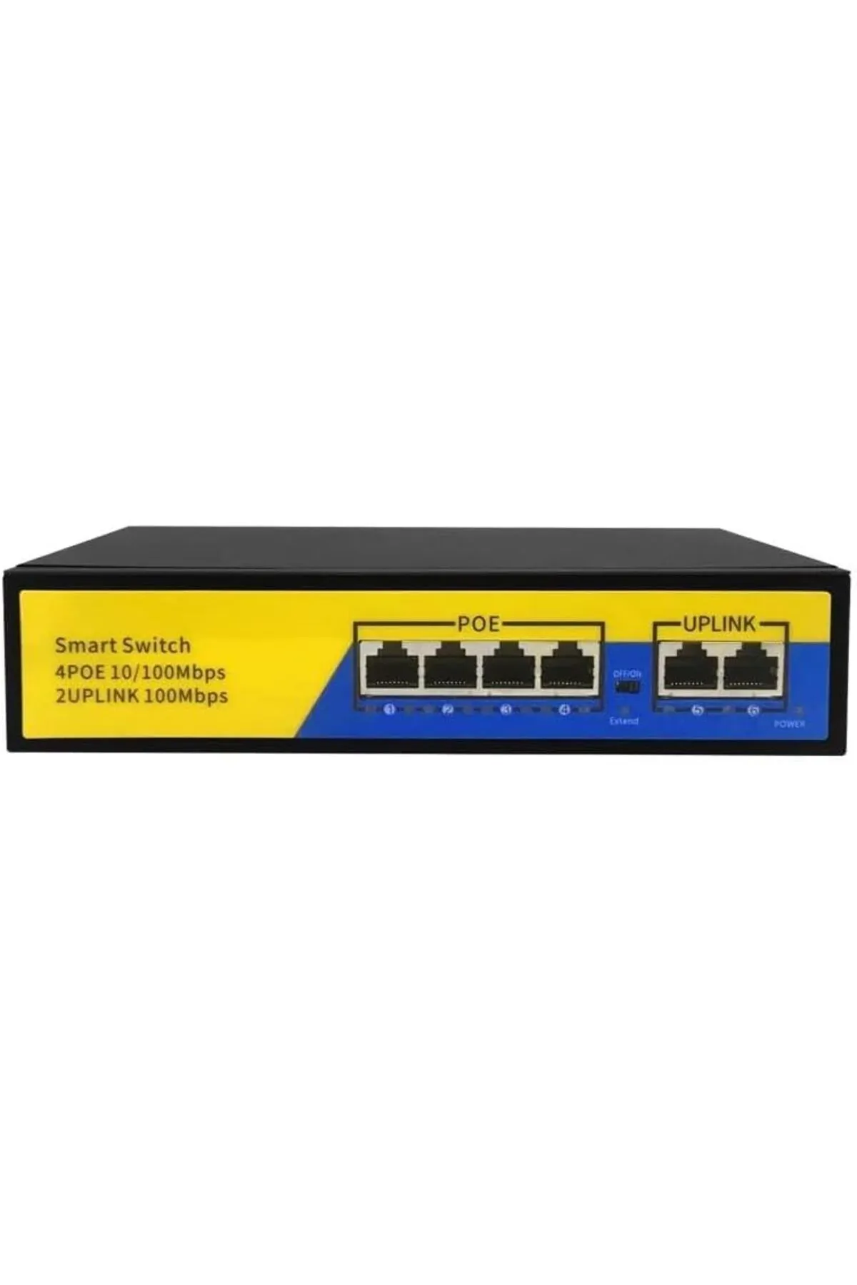 Genel Markalar ynsx PX-1006B 4 Port 10/100M POE Switch, ip Kamera Poe Switch anahtarı-(4 + 2) 100m iletim mesafesi