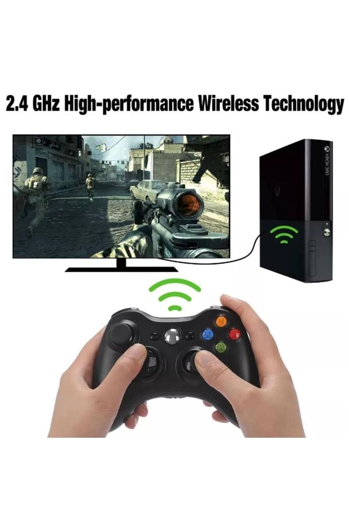 GD34 Yues XBox 360, PS3, PC Ve Android Kablosuz Wireless Controller