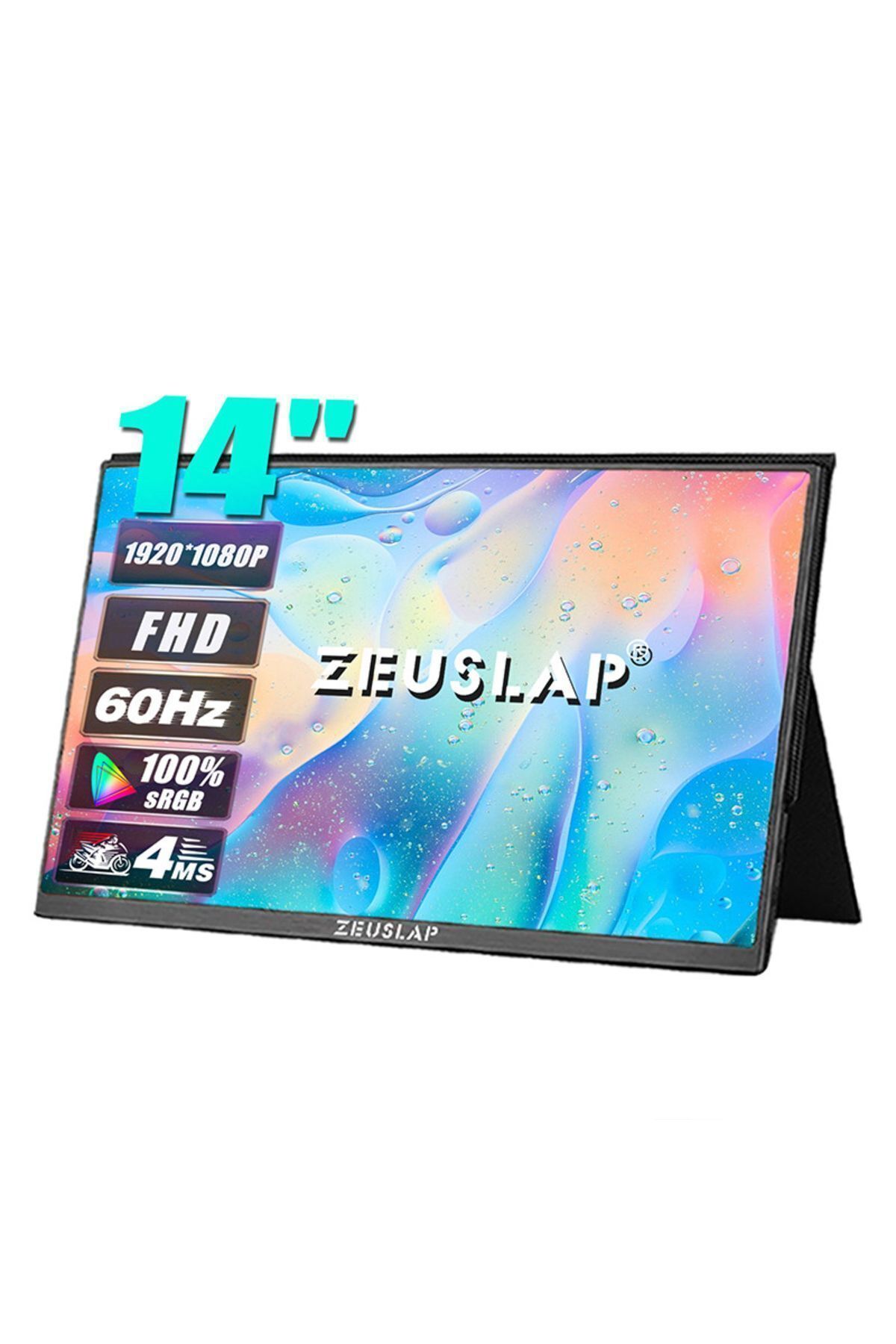 ZEUSLAP Z14p 14'' Full Hd 1920x1080 60hz Ips Panel Type-c, Ultra Ince Taşınabilir Monitör (ZL-Z14P)