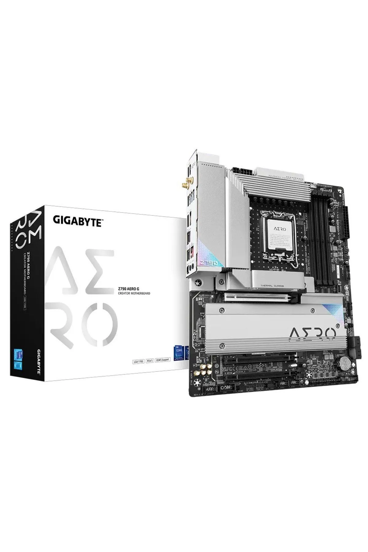 Gigabyte Z790-aero-g 4xddr5 Hdmı/dp 5xm.2 Glan/wıfı6/bt 1700p Anakart