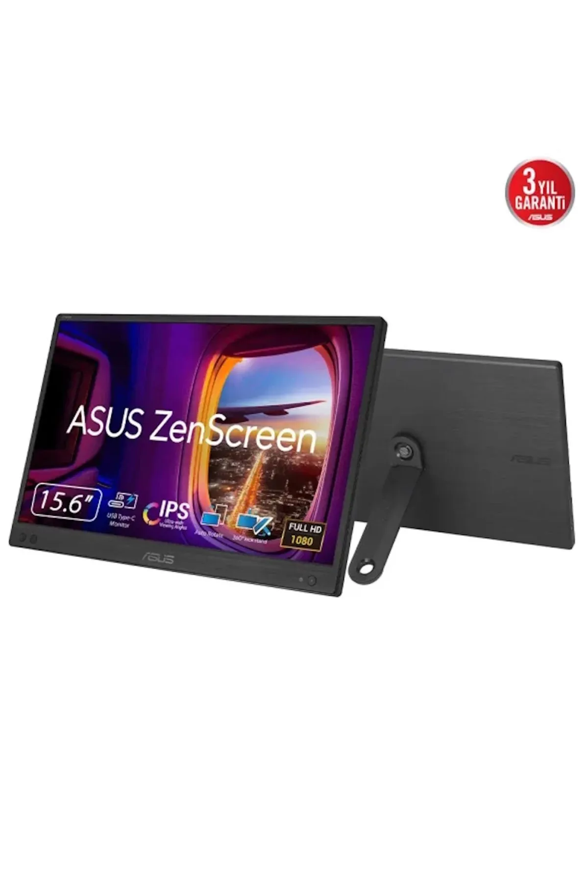 Asus ZenScreen MB166CR 15.6 inç 60Hz 5ms Full HD IPS Taşınabilir Monitör