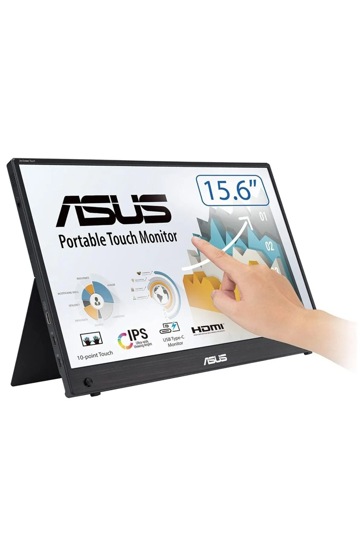 Asus Zenscreen Mb16aht 15.6" 5ms 60hz Flicker-free Ips Dokunmatik Full Hd Monitör