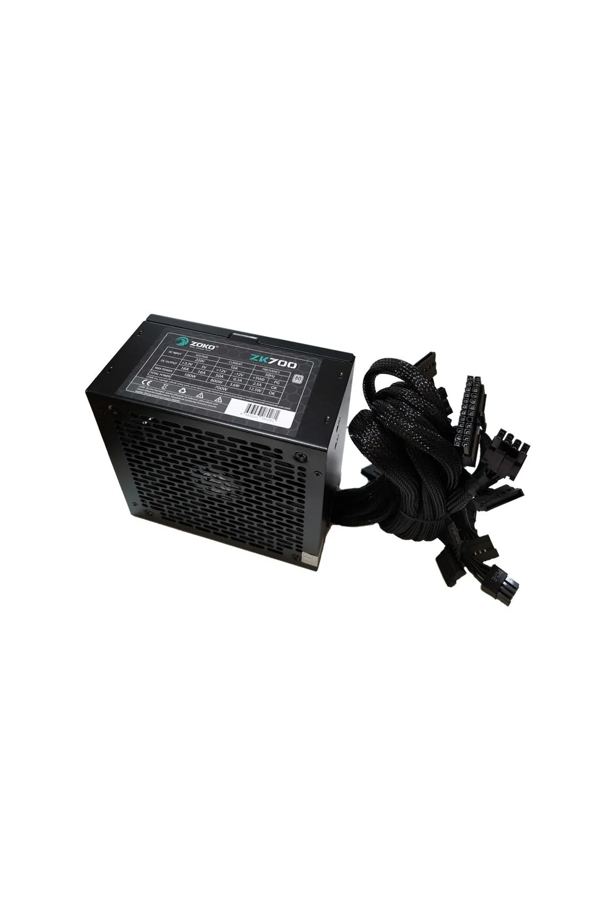 Zoko ZK700 Extreme 700w 80p 14cm Fanlı Güç Kaynağı