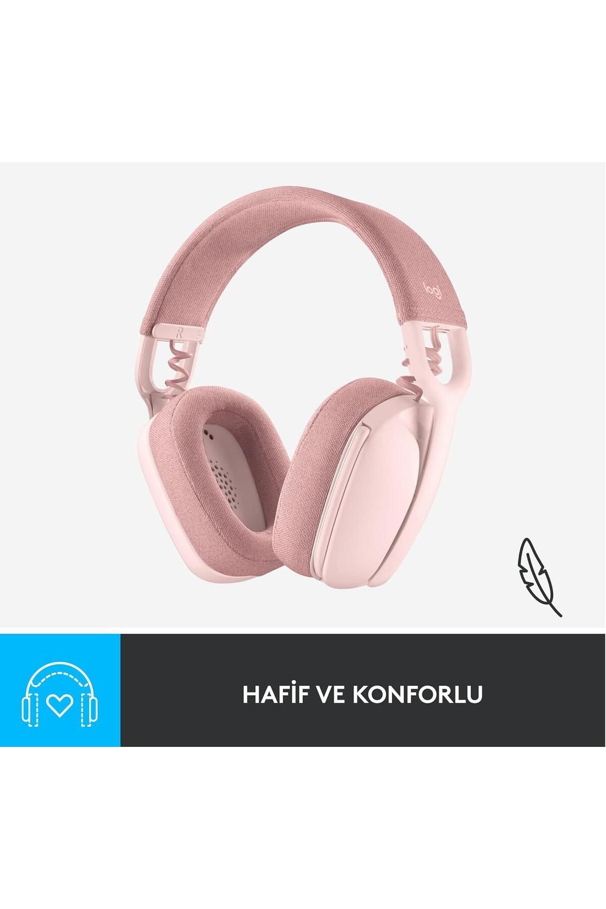 Hedef Market ZONE VİBE 100 Mikrofonlu Bluetooth Kablosuz Pembe