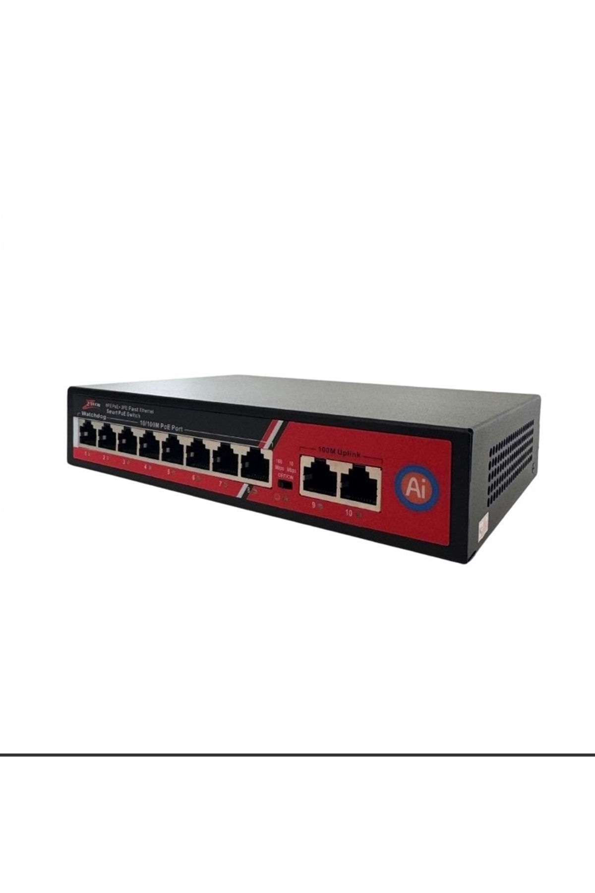 ZTECH Zr-1008 8 2 Poe Swıtch 125w Megabıt Watchdog